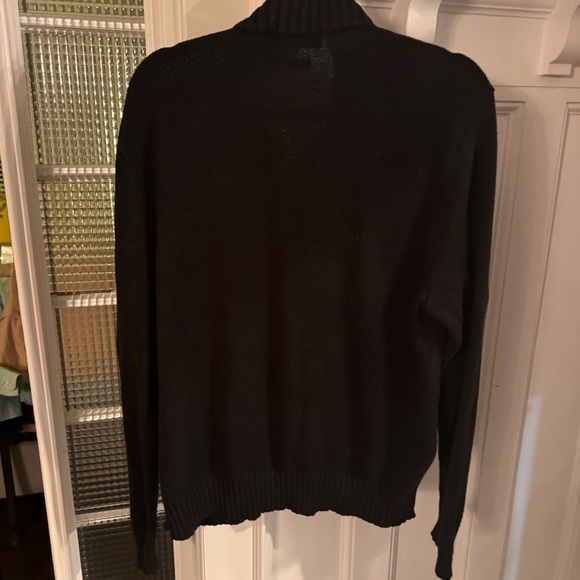 Polo Ralph Lauren Men’s 1/4 Zip Pull Over Sweater 100% Cotton Size Large Black - Picture 4 of 8